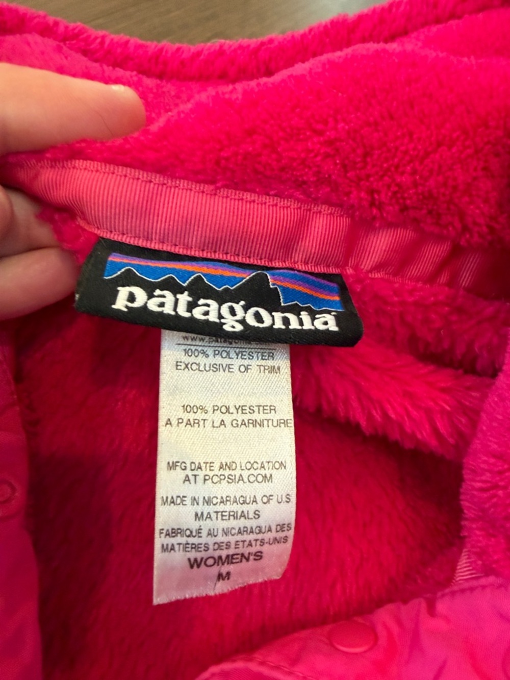 Patagonia Women’s Fleece Pullover Size Medium in Pink - C16-030 - Picture 2 of 8